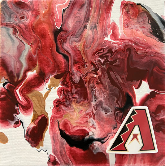 Arizona Diamondbacks abstract painting art MLB baseball