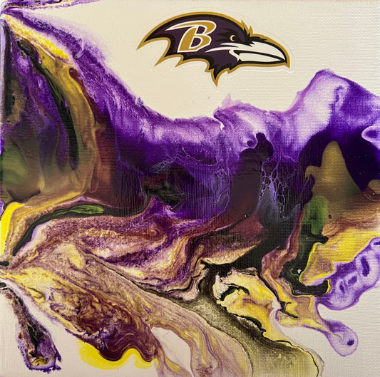 Baltimore Ravens abstract painting art NFL football