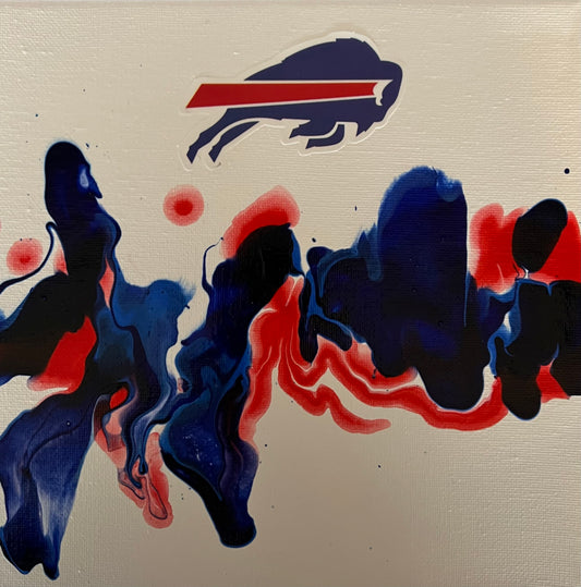 Buffalo Bills abstract painting art NFL football