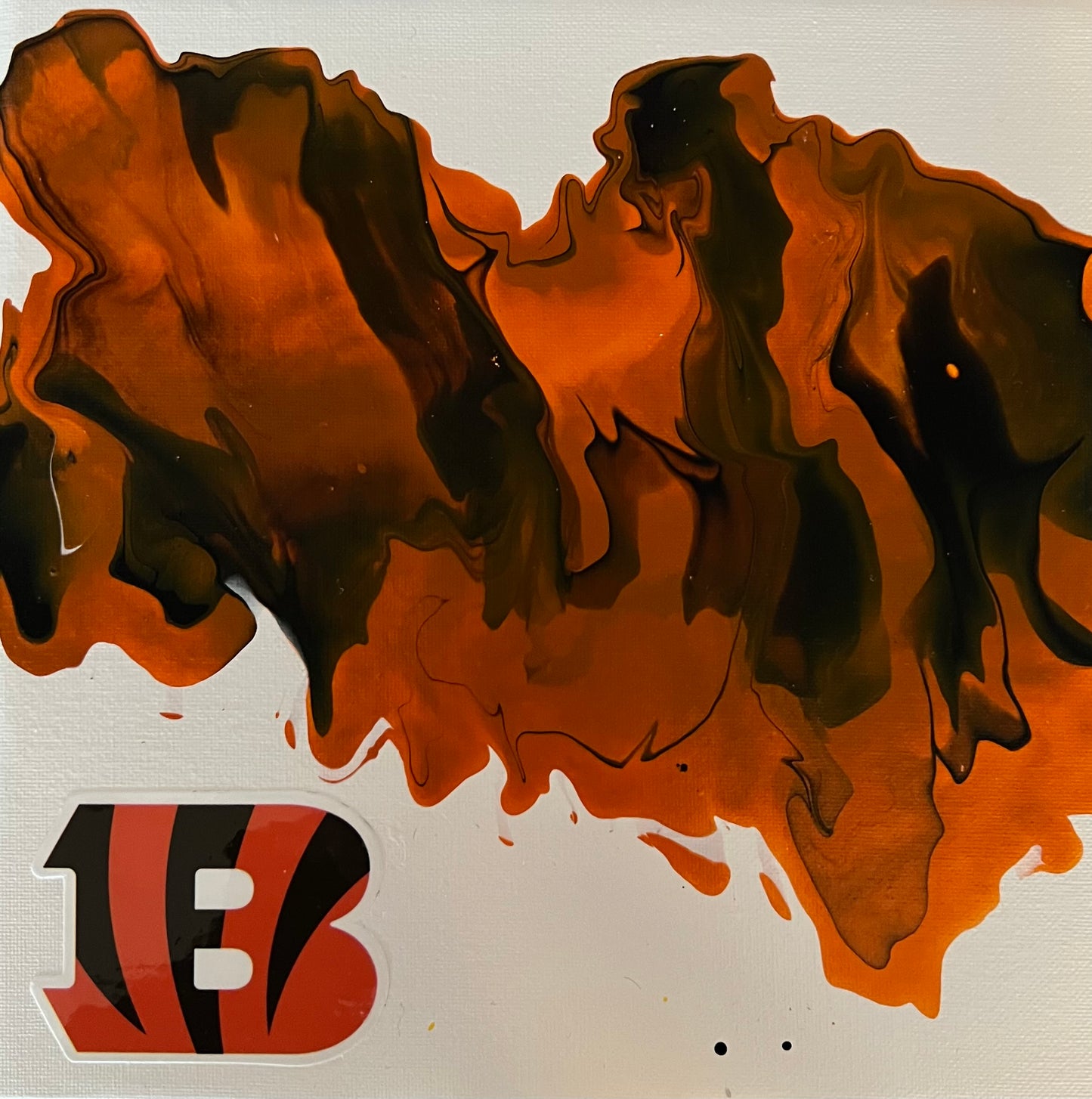 Cincinnati Bengals abstract painting art NFL football