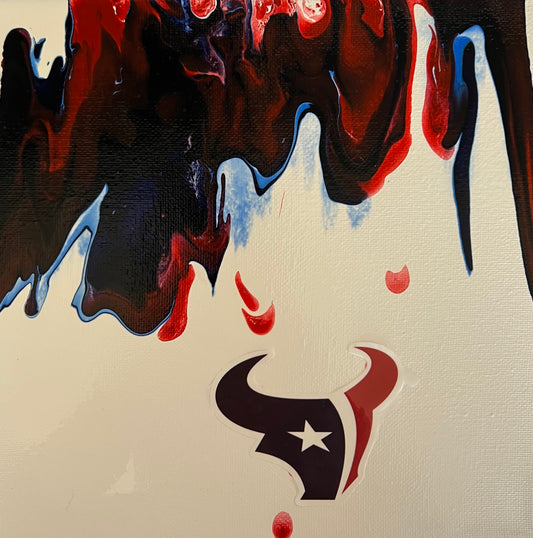 Houston Texans abstract painting art NFL football