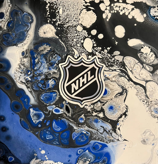 NHL hockey abstract painting art - ALL TEAMS AVAILABLE