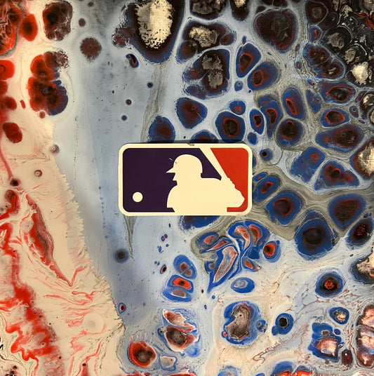 MLB baseball abstract painting art - ALL TEAMS AVAILABLE