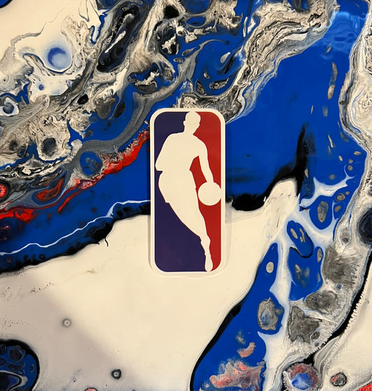 NBA basketball abstract painting art - ALL TEAMS AVAILABLE