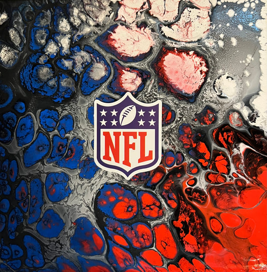 NFL football abstract painting art - ALL TEAMS AVAILABLE