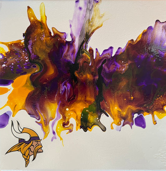 Minnestoa Vikings abstract painting art NFL football