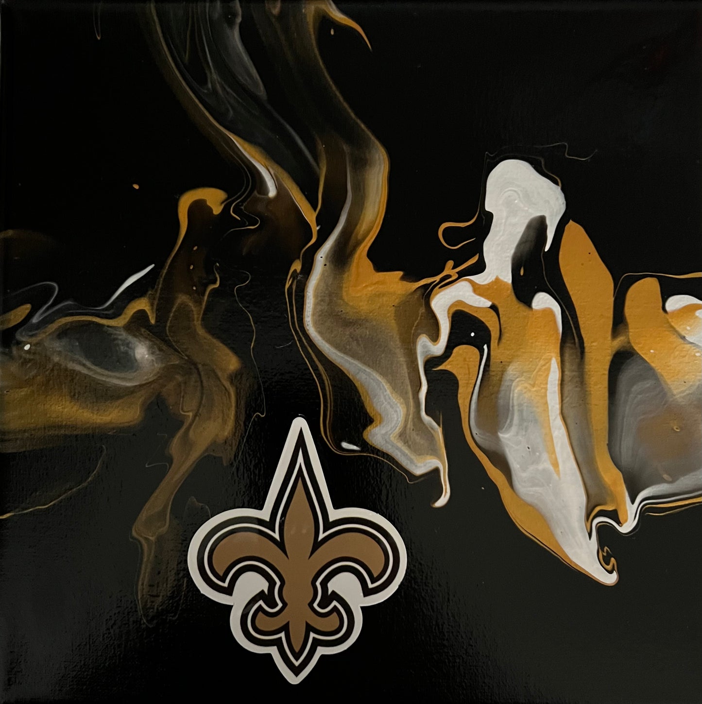 New Orleans Saints abstract painting art NFL football