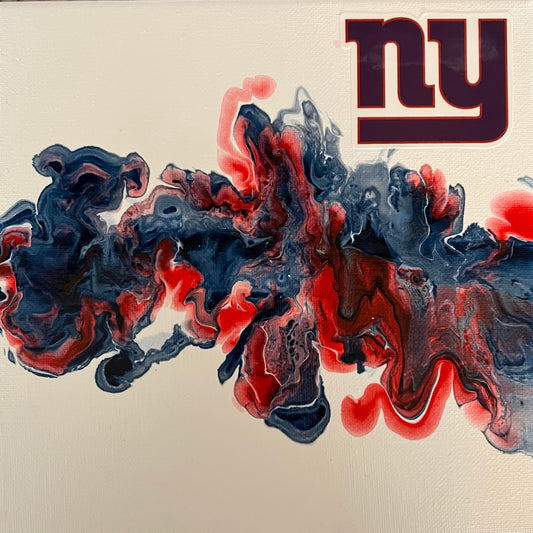 New York Giants abstract painting art NFL football