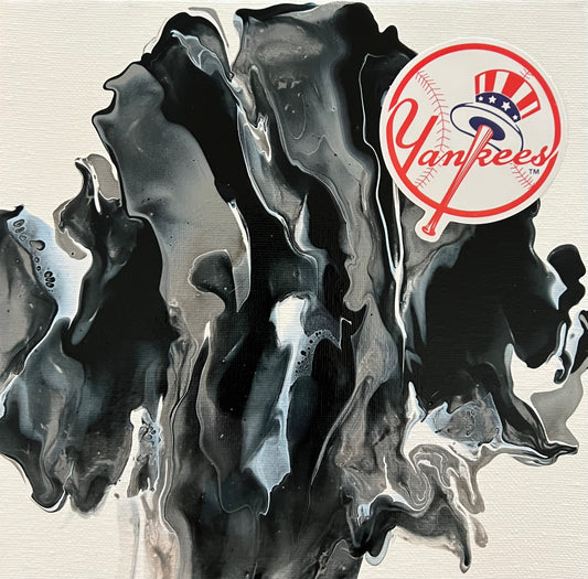 New York Yankees abstract painting art MLB baseball